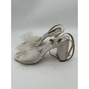 Badgley Mischka Womens Tess Sandal Ivory Size 8 M